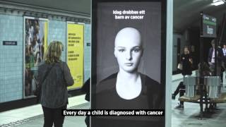Hair products campaign with cancer patients